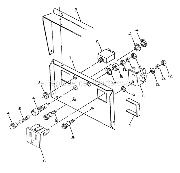 Page A Diagram and Parts List for 8772-0  Briggs and Stratton Generator